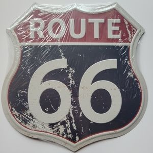 Route 66 metal sign